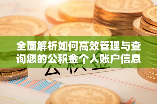 古交全面解析如何高效管理与查询您的公积金个人账户信息